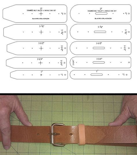 leather belt hole pattern